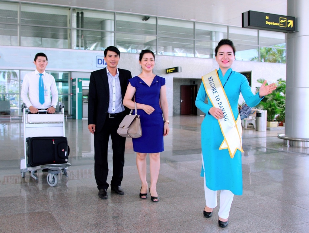 Guest airport arrival and welcome in Vietnam
